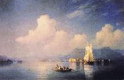 Ivan Aivazovsky Lake Maggiore in the Evening Spain oil painting artist